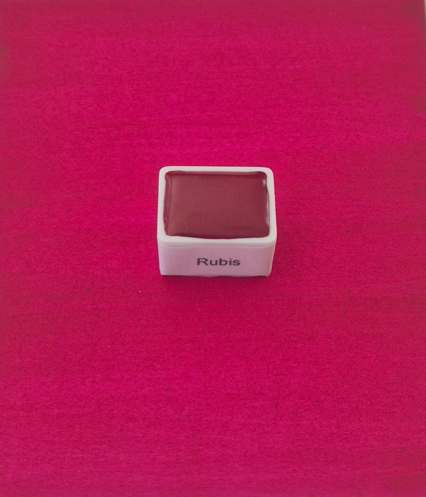 Rubis – Aquarelle extra fine artisanale et végane (demi godet)