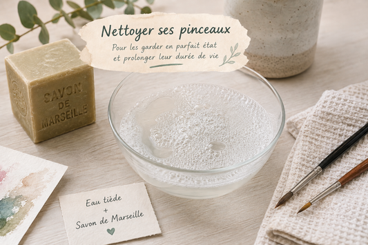 Comment laver et entretenir ses pinceaux d'aquarelle
