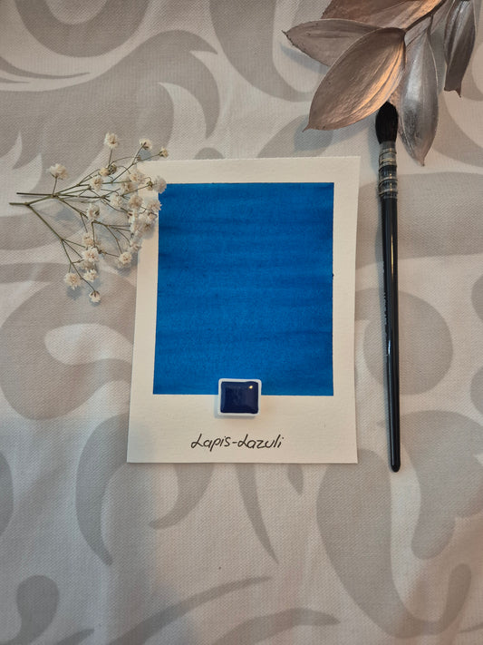 Lapis-Lazuli – Aquarelle extra fine artisanale et végane (demi godet)