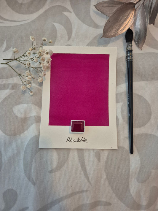 Rhodolite – Aquarelle extra fine artisanale et végane (demi godet)