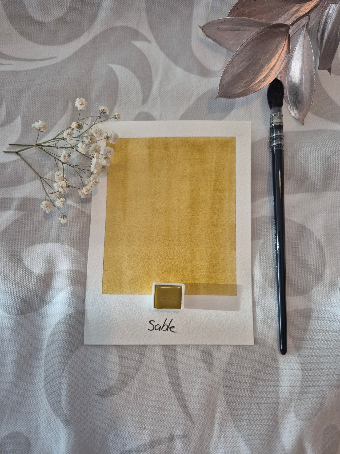 Sable – Aquarelle extra fine artisanale et végane (demi godet)
