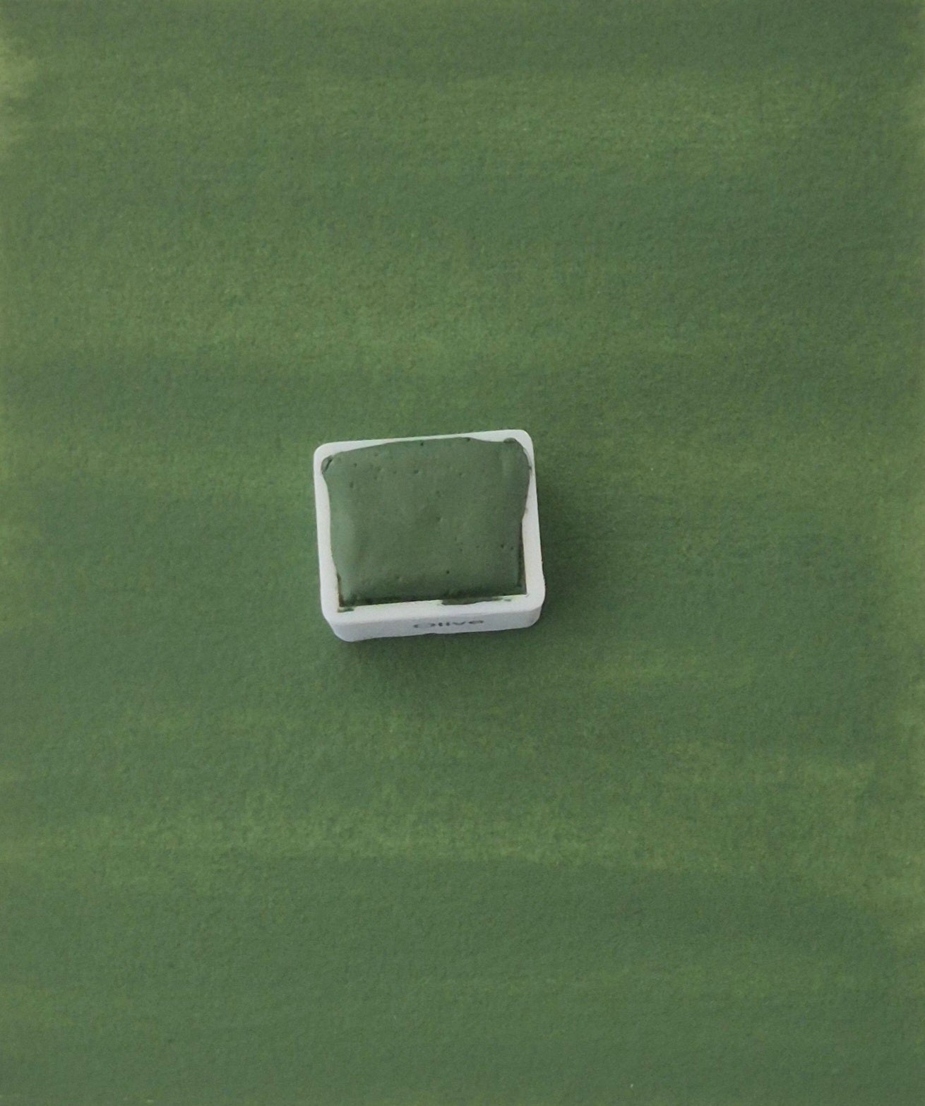 Olive – Aquarelle extra fine artisanale et végane (demi godet)