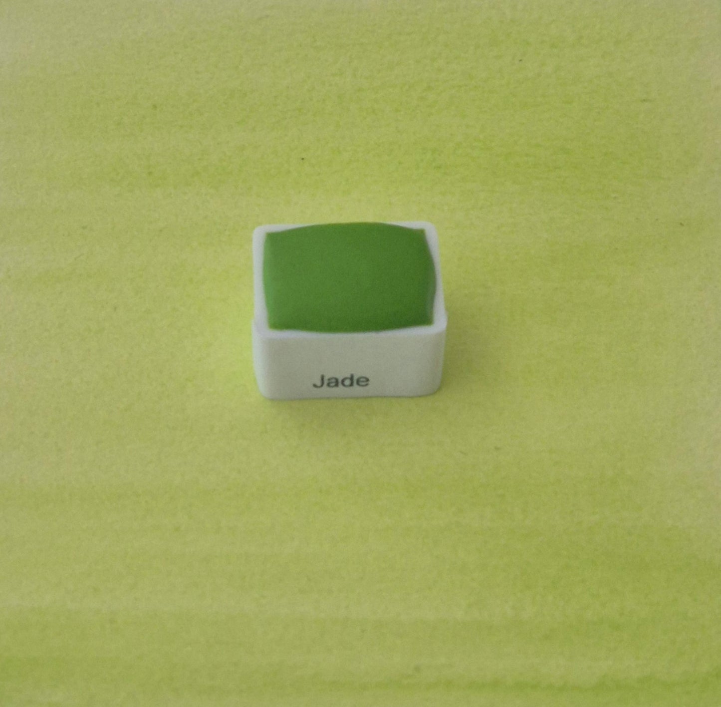 Jade – Aquarelle extra fine artisanale et végane (demi godet)