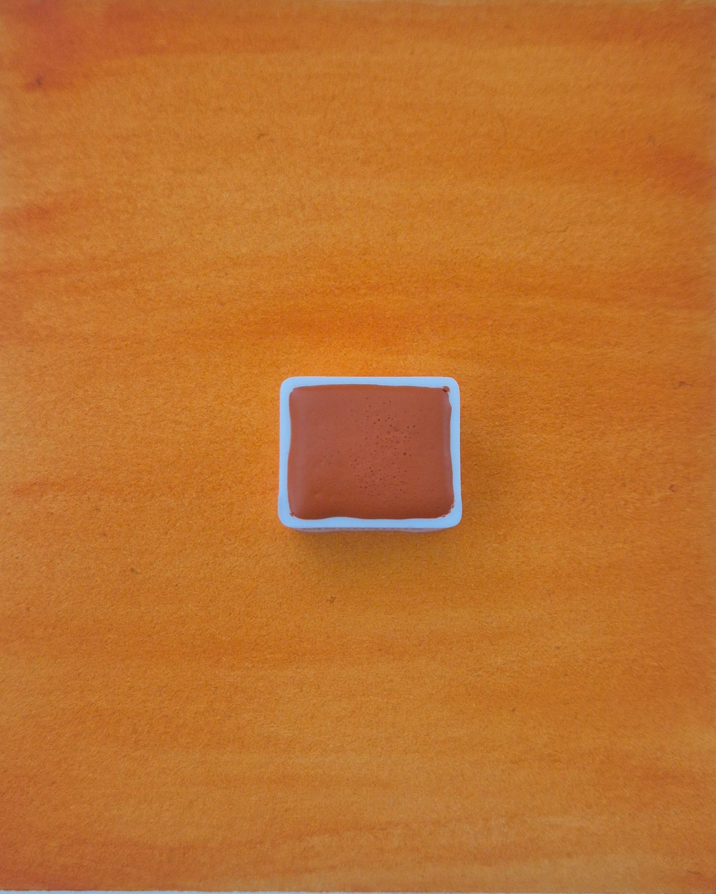Mandarine – Aquarelle extra fine artisanale et végane (demi godet)
