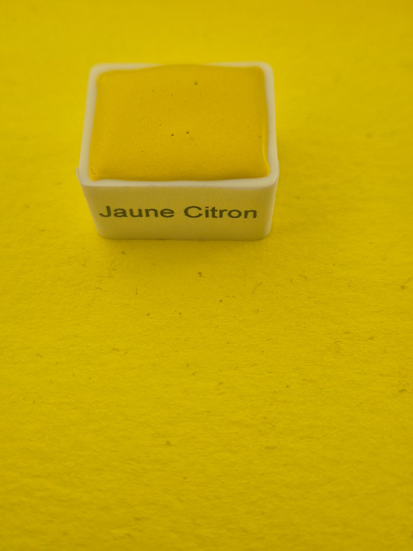 Jaune Citron - Aquarelle extra fine artisanale et végane (demi godet)